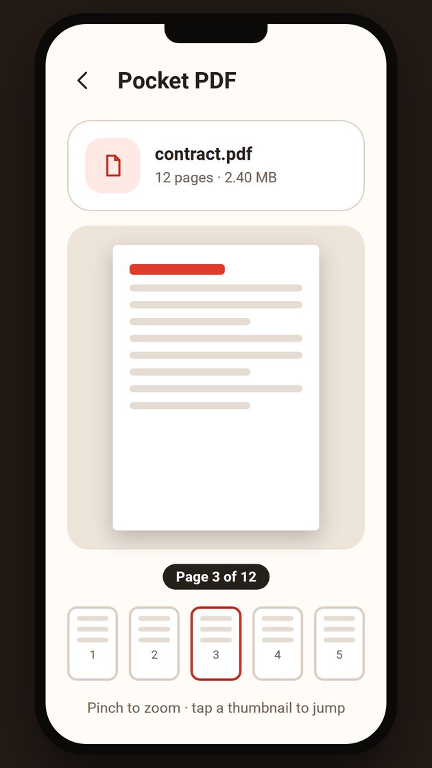 Pocket PDF screenshot 2